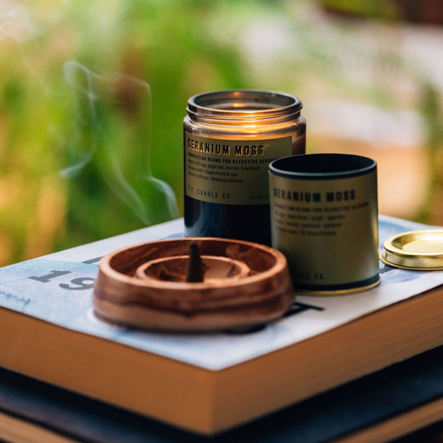 Geranium Moss - sage, ginger root, lavender + patchouli