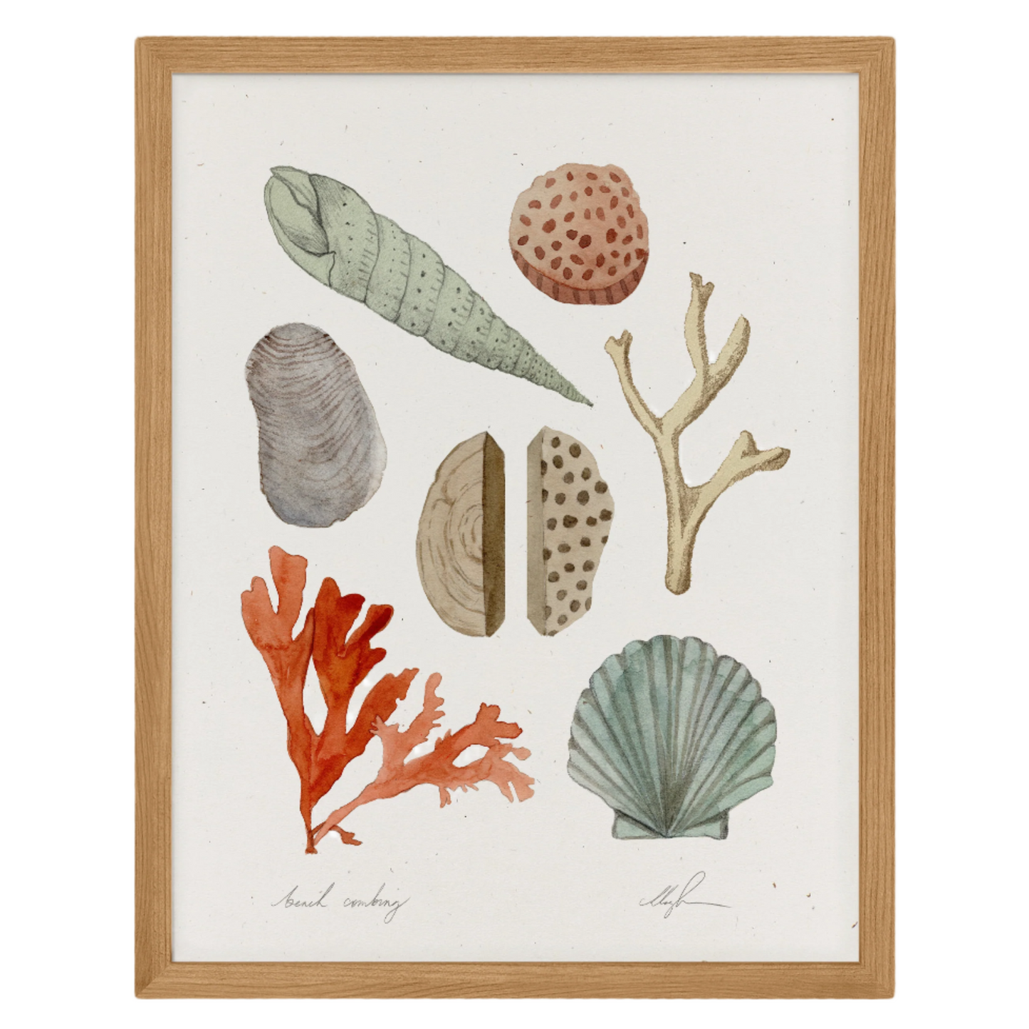 Beach Combing | 8.5 x 11" Signed Print