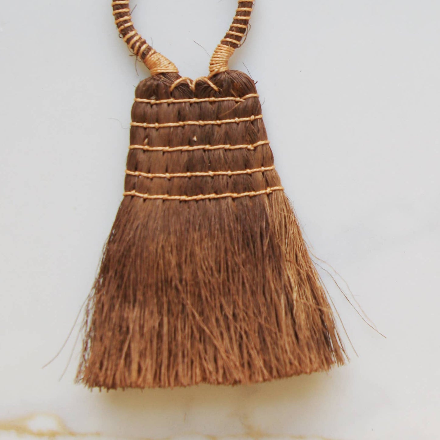 Mini Palm Fiber Brush with Handle