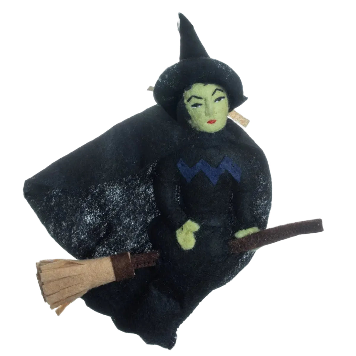 Witch ornament on a white background