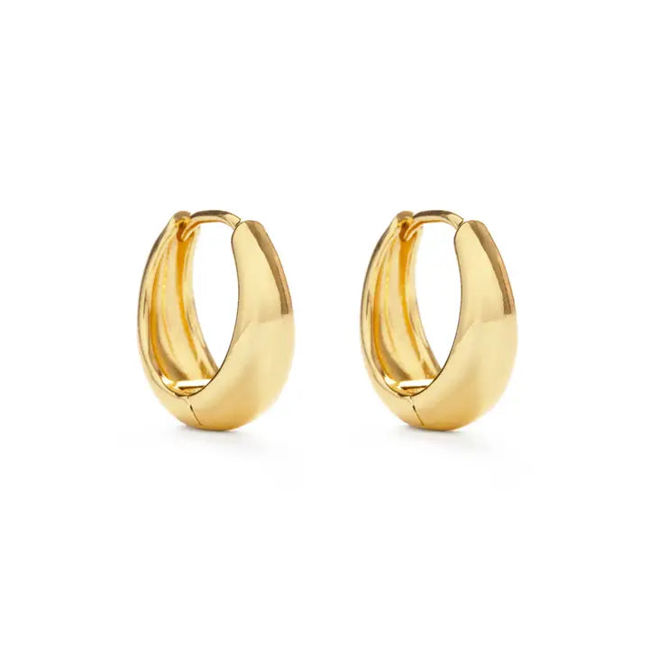 Small Hoop | gold plated brass