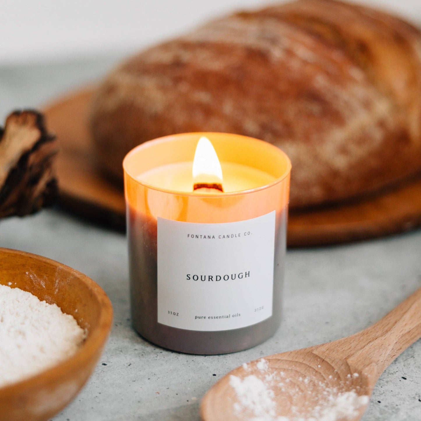 Sourdough Beeswax & Essential Oil Candle - Fresh Baked Bread