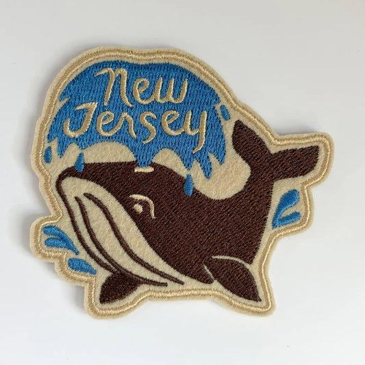 New Jersey Whale Sew-On Patch