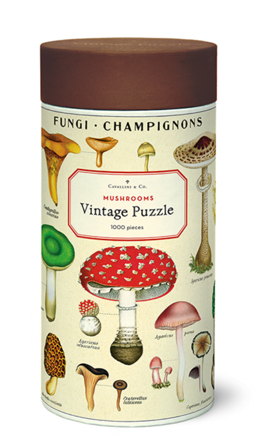 Cavallini Vintage Puzzle - Mushroom Puzzle