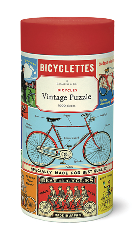 Cavallini Vintage Puzzle - Bike Puzzle