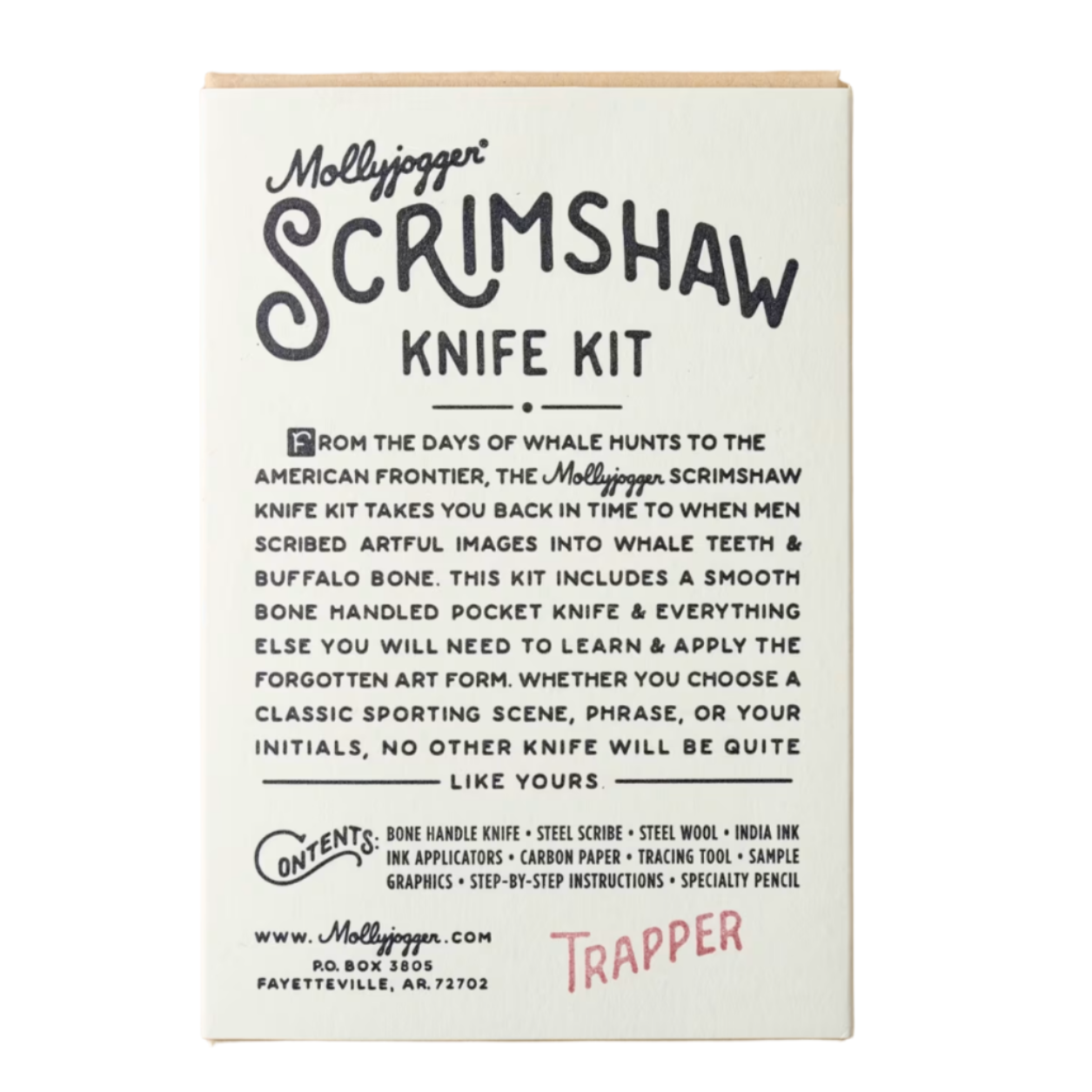 Scrimshaw Knife Kit