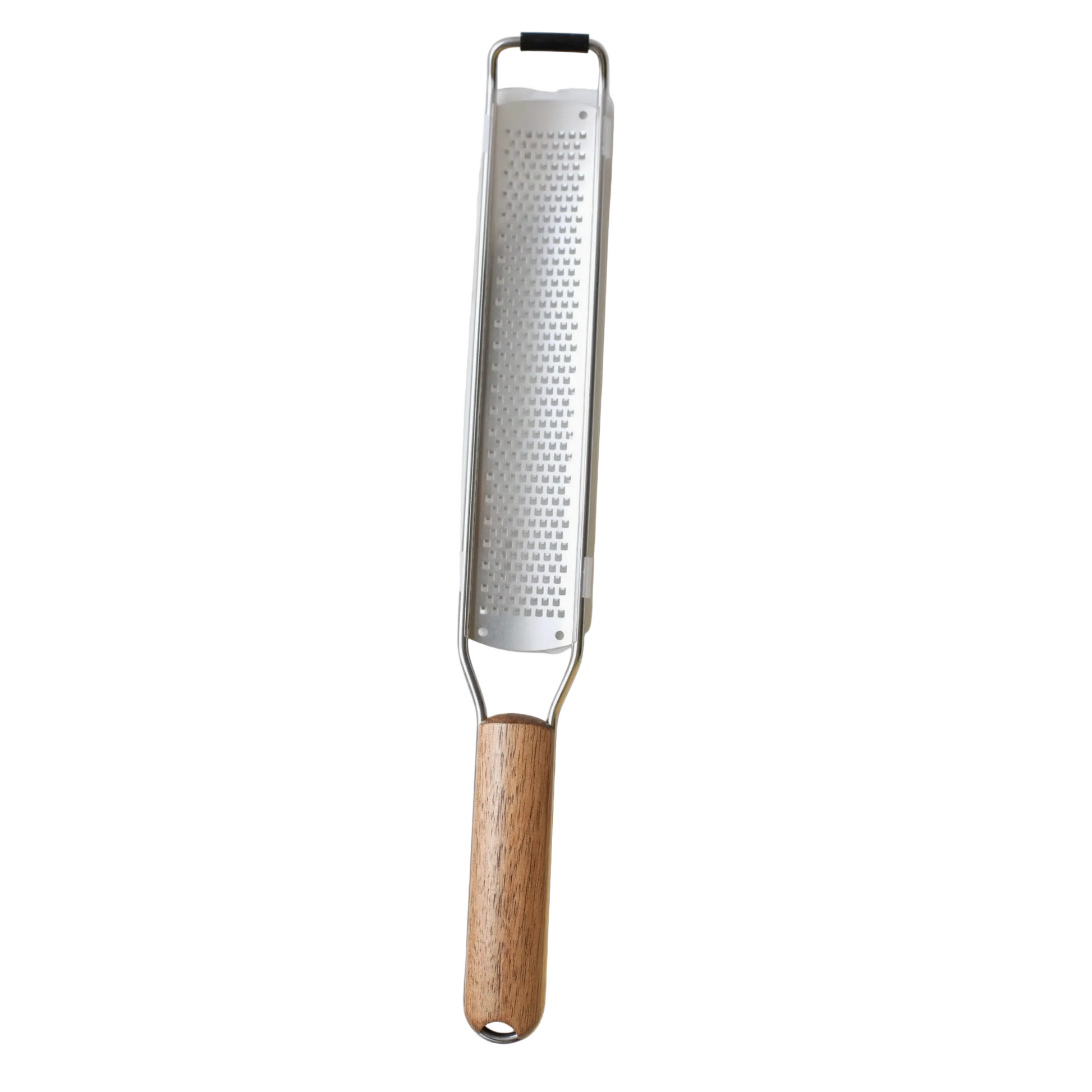 Zester with wooden handle on a marble surface