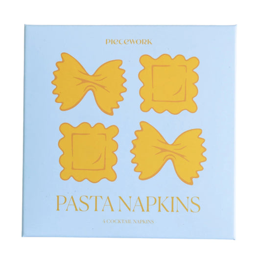 Pasta Linen Cocktail Napkins | Set of 4
